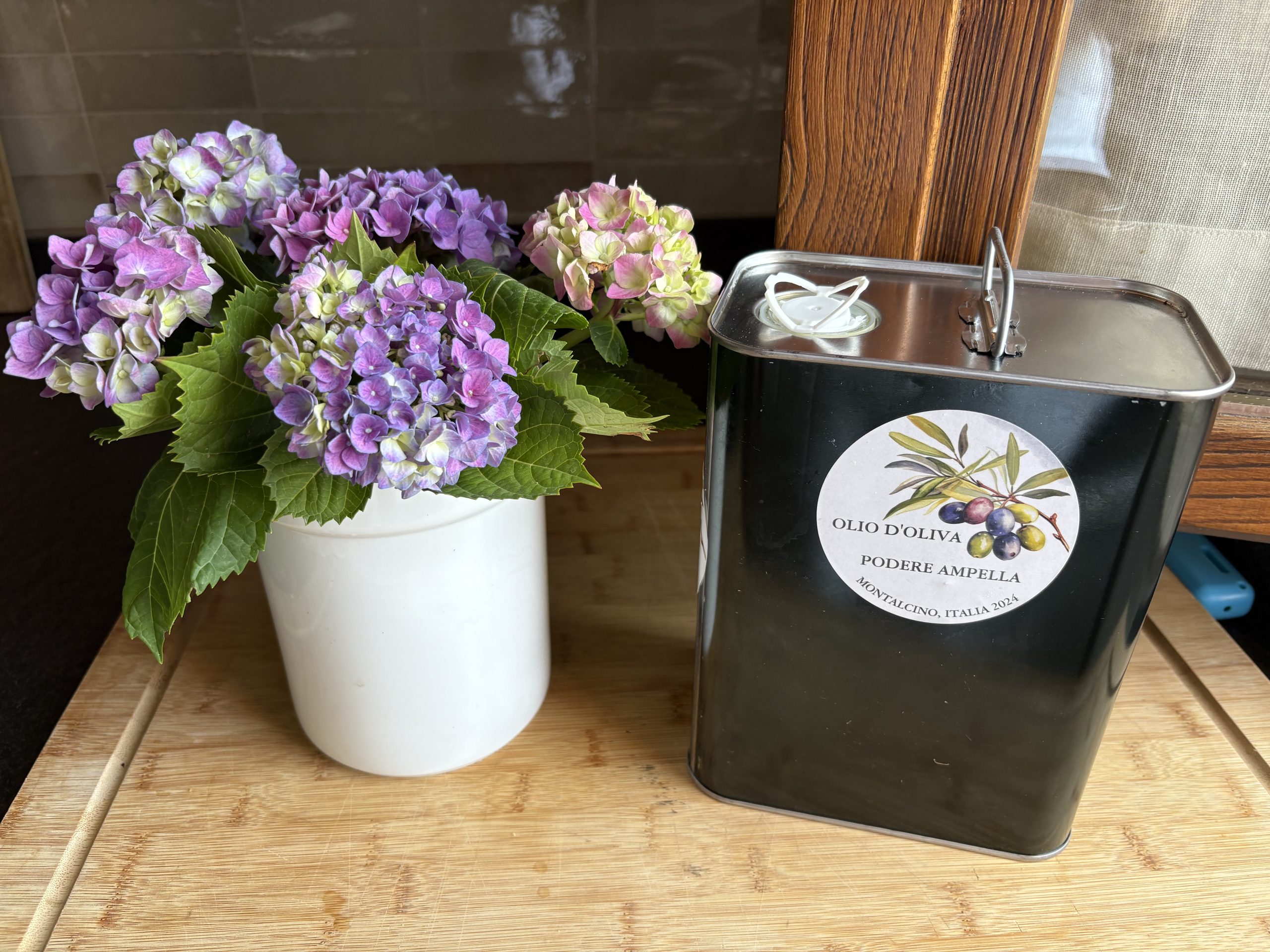 Cook with custom olive oil made from the olive trees at Podere Ampella. Tuscany Villa Ampella La Torre olive oil from our olive trees.